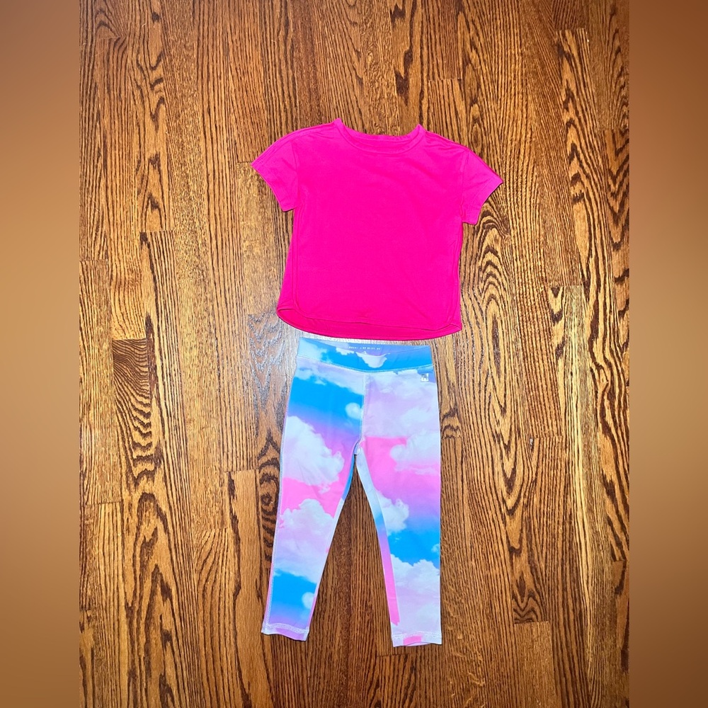 Crewcuts Athletic Top 2-3T & Rockets of Awesome Leggings 2T